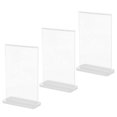 thumbnail image 1 of Double Sided Display Stand for Shop A6 Size Multifunctional and Sturdy Alloy Show Sign Holder, 1 of 1