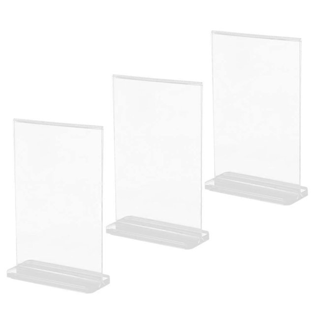 Double Sided Display Stand for Shop A6 Size Multifunctional and Sturdy Alloy Show Sign Holder