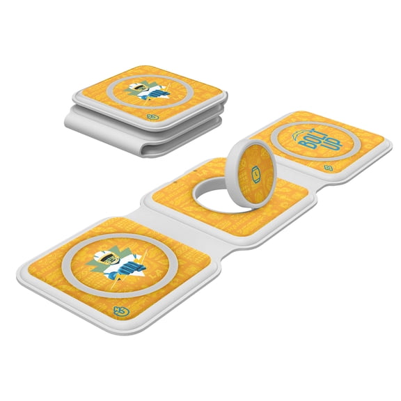 Keyscaper White Los Angeles Chargers 3-in-1 Foldable Charger