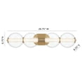 thumbnail image 3 of 46810-025 Eurofase Lighting Atomo - 74W 4 LED Bath Vanity-6.75 Inch Tall and 29.75 Inch Wide-Gold Finish, 3 of 8