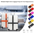 thumbnail image 6 of 2 Pack Suitcase Straps, Bright Color Adjustable Luggage Belts, TSA Approved, 6 of 6