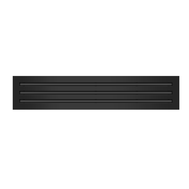 30x6 Modern AC Vent Cover - Decorative Black Air Vent - Standard 