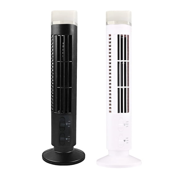 RBCKVXZ Mini Bladeless Tower Fan, 4x15 Inch USB Desktop Cooling Fan Quiet for Home Office Kitchen