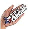 thumbnail image 3 of 1x Metal Chrome TEXAS Edition Star Sate Flag Emblem Fender Side Door Sticker (Chrome), 3 of 4
