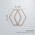 thumbnail image 3 of Ekena Millwork 15 3/8"W x 15 3/8"H x 1/4"T Medium Hillrose Decorative Fretwork Wood Wall Panels, Birch, 3 of 18