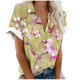 thumbnail image 1 of Mujeres Pantalones Cortos Impresos Blusas de Manga Corta Y Top Regular, Vestido de Moda de Verano Casual para Mujeres, 1 of 5