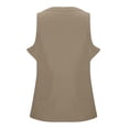 thumbnail image 4 of Women Summer Tops Women's Fashion With Bra Crewneck Solid Color Sexy Base Inside With Outside Wear Top Vest Bra 30 Top Date Night Tops for Women Casual Winter Dress Tan Woman Junior Camp Khaki 2XL, 4 of 8