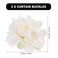 thumbnail image 4 of 2pcs Curtain Flower Buckles Curtain Flower Clips Curtain Flower Tiebacks, 4 of 8