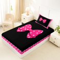 thumbnail image 4 of Erosebridal Cute Polka Dots Bowtie Twin Sheet Sets 3pcs for Kids Girls,Cartoon Bowknot Bedding for Teens,Breathable Home Decor, 4 of 5
