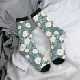 thumbnail image 5 of Pofeuu Flower Print Crew Socks, Adult Running Hiking Socks for Youth and Adult, 5 of 6