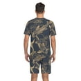 thumbnail image 6 of joogoo Men's Pajama Set Artistic Fish V-Neck Pj Shorts Set 2 Piece Loungewear Sleepwear XL, 6 of 7