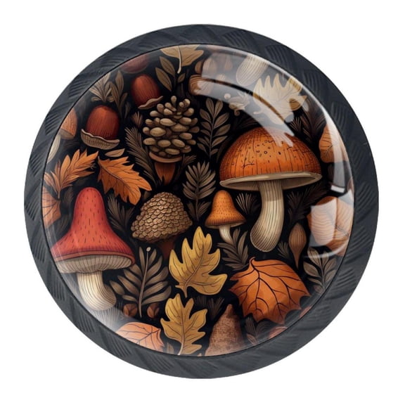 4 Pcs Acorns Knobs for Kitchen Cabinet Cupboard Dresser Bookcase Drawer Pulls Handles Round Home Decor