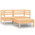thumbnail image 1 of vidaXL 3 Piece Garden Lounge Set Solid Pinewood, 1 of 5