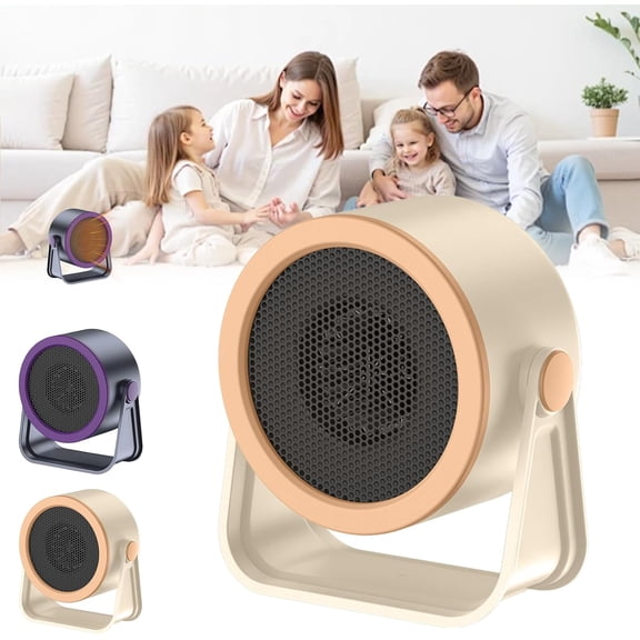 2026 Portable Heater–outdoor & Desktop Mini Radiator, Small Heaters for Desk, Rapid Heating, Quiet Small Heaters for Bathroom Home Office Bedroom (Khaki)