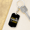 thumbnail image 6 of Daddy'S Fishing Buddy Hook Stainless Steel or 18k Gold Premium Swivel Dog Tag Keychain, 6 of 10
