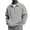 Light Gray, variant on GrmtClth Mens Sweatshirt Quarter Zip Fall Pullover Collar Fleece Long Sleeve Sweatshirts Large Kangaroo Pocket Tops 2XL