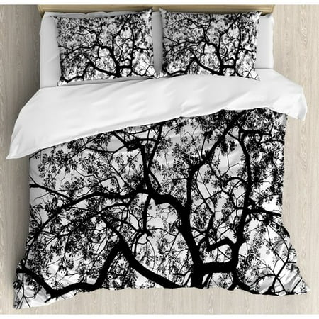 Ambesonne Apartment Forest Tree Branches Modern Decor Spooky
