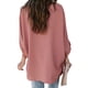 thumbnail image 1 of Qarigey Camisa de mujer con cuello en V Blusa suelta Manga larga Color sólido Top casual Prendas para la parte del cuerpo Rojo XXL, 1 of 6