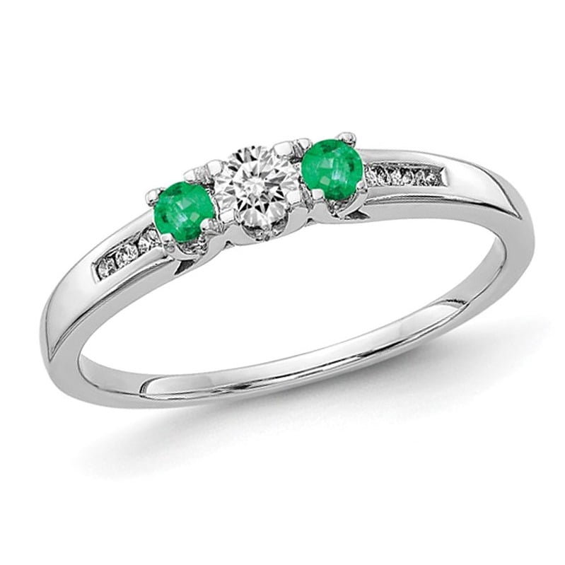 Bague Or Blanc 14k Avec Pierres Précieuses 4.91 Ctw - Taille 6.5