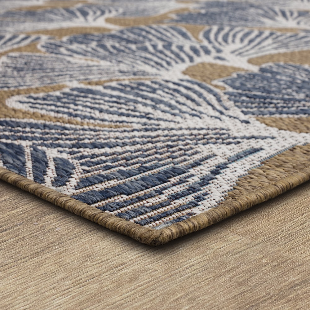 Mohawk Home Jade Butterfly Outdoor Area Rug, Navy, 2' 6" x 6'