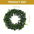 thumbnail image 2 of Green Artificial Eucalyptus Wreath for Decor Indoor Outdoor Use with UV Protection Plastic Material, 2 of 8