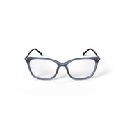 Bio Eyes Womens Willow Square Prescription Eyeglasses with Case, Grey
