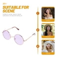 thumbnail image 6 of Sunglasses Vintage Metal Frame Kid Children Purple for Men Women Trendy Fitness, 6 of 6