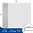 thumbnail image 3 of EDTara 23-Gauge 1/4 Inch Hardware Cloth, Hot-Dipped Galvanized Welded Wire Mesh Roll, Perfect for Garden Fencing, Chicken Coops, Rabbit and Poultry Enclosures, or Rodent Screen Applications, 3 of 7