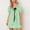 Green, variant on Womens Fashionable Cute Babydoll Short Dress Puff Sleeve Tie Mini Floral Sundress Gingham Square Neck Plaid A-Line Y2K Clothes for Summer Beach