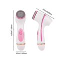 thumbnail image 5 of 3 In 1 Electric Facial Cleansing Brush Silicone Rotating Face Brush Deep Cleaning Skin Peeling Massager Cleanser Exfoliation 26-27s, 5 of 5