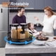 thumbnail image 4 of Organizador giratorio Uxcell Lazy Susan con altura ajustable para despensa, gabinete, mesa, negro, 4 of 7