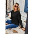 thumbnail image 6 of Zeagoo Long Sleeve Tunic Tops For Women Womans Top Fall Casual Long Shirts Crew Neck Sweatshirts Fall Outfits For Women 2025, 6 of 7
