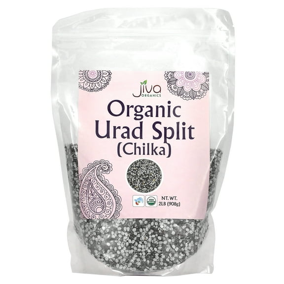 Organic Urad Split, 2 lb (908 g), Jiva Organics
