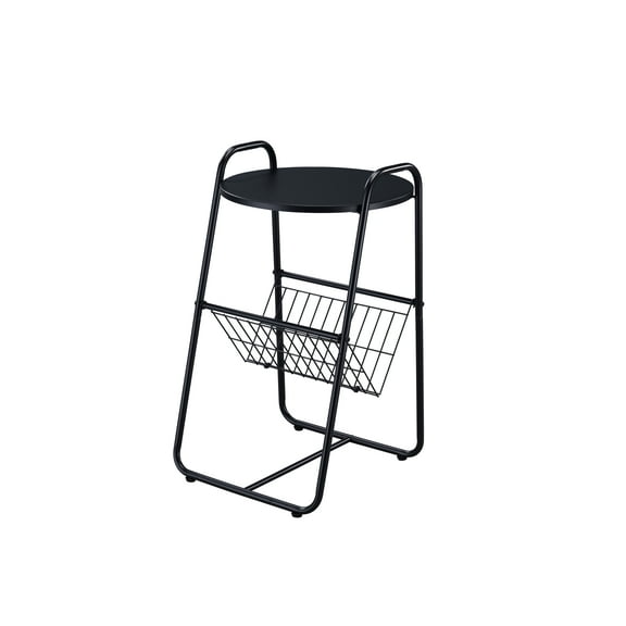 Proman Products Coto Magazine Table, Black, 16" W x 15" D x 26" H