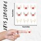 thumbnail image 2 of Self-Adhesive Paper Decorative Stickers for Party Decorative Presents Sealing Wing 90x90mm Stickers: 25mm 9pcs/sheet, 2 of 9