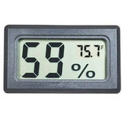 Elbourn 1Pack Mini Digital Electronic Temperature Humidity Meters Gauge Indoor Thermometer Hygrometer LCD Display Fahrenheit (℉) for Humidors,Greenhouse,Garden,Cellar,Fridge,Closet