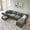 Green, variant on Aitjunz 112.6" Modular Cloud Couches, Sectional Sofa for Living Room, Modern Couches and Sofas with Storage Ottoman, U-Shape 6 Seat Chenille Cloud Sofa with Pillows for Bedroom