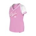 thumbnail image 2 of Women's New Era Pink Kansas City Chiefs Mommy & Me V-Neck T-Shirt, 2 of 3