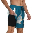 thumbnail image 3 of Balery Nurse Doctor Gnomes Mens Swim Trunks Swim Shorts for Men Quick Dry Inseam Beach Shorts with Compression Liner Pocket-X-Large, 3 of 9