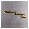 thumbnail image 3 of Kitchen Sink Faucet Wall Mounted Pot Filler Tap Brass Kitchen Faucet Single Cold Sink Tap Rotation Folding Spout Gold/Chrome ,Easy Opearte, 3 of 7