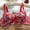 Red, variant on ALLLIST Push up Bras for Women Wireless Plus Size Plunge Floral Beige Balconette Ladie's Bras Size 36