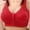 Red, variant on Seamless Jelly Bra Jelly Wireless Bra Full Coverage Supportive Bra for Women Girlfriend Workout Bras
