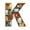 Letter K, variant on JYYYBF Christmas Tree Letter Ornaments Hanging Acrylic Bookshelf for Wall Window Indoor Outdoor Decorations