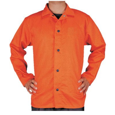 Premium Flame Retardant Jacket, 2x-Large, Orange (Best Welding Jacket For Summer)