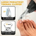 thumbnail image 4 of Amaopus 7 Pcs Toenail Clippers Set, Heavy Duty Toe Nail Clippers, Wide Jaw Fingernail Clippers and Angled Head Toenail Clippers for Thick Nail, Professional Nail Clippers for Men, Women, 4 of 7