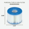 thumbnail image 2 of Intex 29001E PureSpa Type S1 Easy Set Hot Tub Spa Filter Replacement Cartridge, 2 Pack, 2 of 7