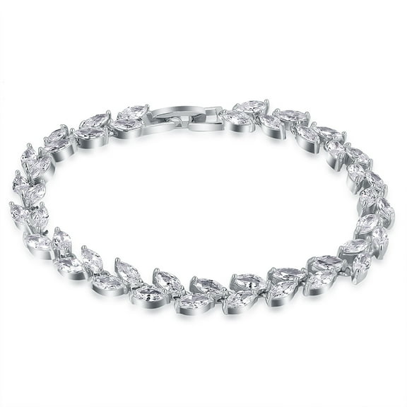 Larissa Tennis Bracelet for Women Cubic Zirconia by Ginger Lyne Collection
