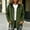 Green women's corduroy shacket a1, variant on Women's Corduroy Shacket Jacket Fall Winter Long Sleeve Button Down Collared Hooded Casual Loose Coat Outerwear for Women, Brown 2XL