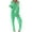 Green, variant on FAIWAD 2 Piece Lounge Set Women Long Sleeve Button Down Tops and Elastic Pants Loungewear Comfy Sleepwear Soft Pjs Sets
