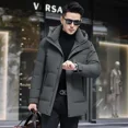 thumbnail image 5 of Chaqueta corta con capucha, acolchada, ligera, acolchada, ropa de diseñador para hombre, informal, para hombre, abrigo frío para invierno, 5 of 5